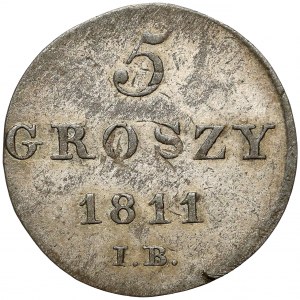 Księstwo Warszawskie, 5 groszy 1811 I.B.