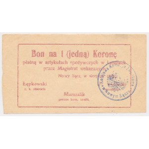 Nowy Sącz, 1 korona 1918 - sierpień