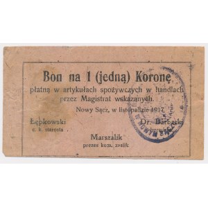 Nowy Sącz, 1 korona 1917 - listopad