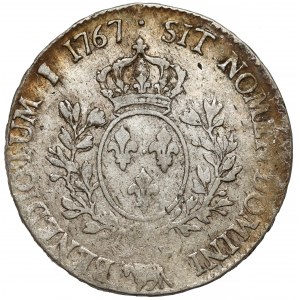 Francja, Ludwik XV, Ecu 1767 (krowa), Pau