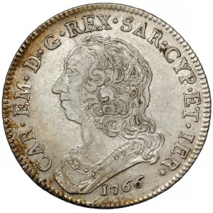Włochy, Sardynia, 1/2 scudo 1766