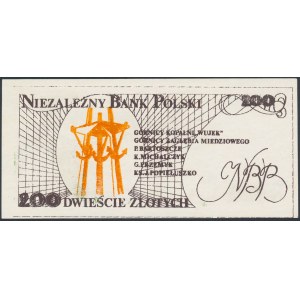 Solidarność, 200 złotych 1984 Jerzy Popiełuszko