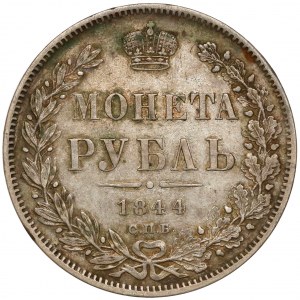 Rosja, Mikołaj I, Rubel 1844 KБ, Petersburg