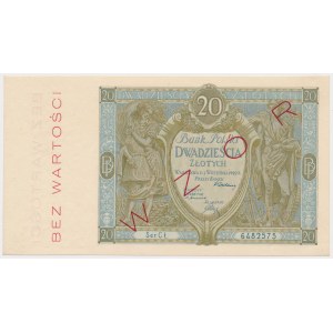 20 złotych 1929 - WZÓR - olbrzymia rzadkość