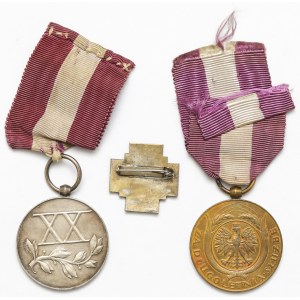 II RP, Odznaczenia za długoletnią służbę i Odznaka pamiątkowa AK - zestaw (3szt)
