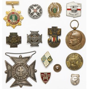 Polska, Odznaczenia, odznaki, medal - zestaw (13szt)
