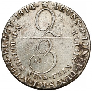 Hannover, George III (1760-1820), 2/3 Taler (Gulden) 1814