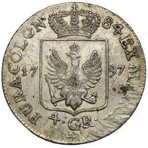 Preussen, Friedrich Wilhelm II., 4 Groschen 1797-A, Berlin