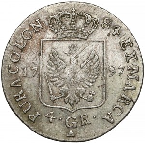 Prusy, Fryderyk Wilhelm II, 4 grosze 1797-A, Berlin