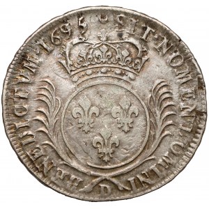 Francja, Ludwik XIV, Ecu 1695 D, Lyon