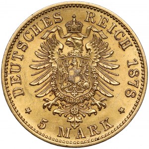 Deutschland, Preussen, 5 Mark 1878 A