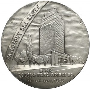 Medal SREBRO Dr. Henryk Gruber - Bank Polska Kasa Opieki - RZADKI