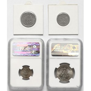 10 fenigów, 20 groszy, 1 i 20 złotych 1917-1976 (4szt)