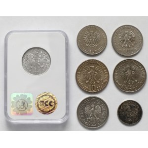 PRL, Wolne Miasto Gdańsk, MIX monet (7szt)