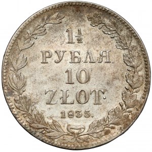 1-1/2 rubla = 10 złotych 1835 НГ, Petersburg