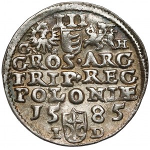 Stefan Batory, Trojak Olkusz 1585 GH - Hose - duża głowa
