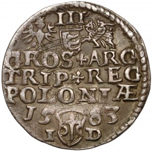 Stefan Batory, Trojak Olkusz 1583 ID - krzyże