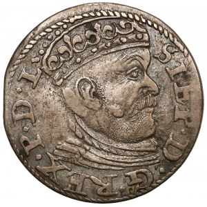 Stefan Batory, Trojak Ryga 1584 - duża głowa
