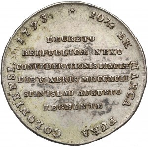 Poniatowski, Talar TARGOWICA 1793
