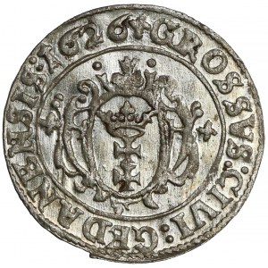 Zygmunt III Waza, Grosz Gdańsk 1626 - R:PR - PIĘKNY