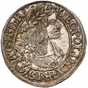 Śląsk, Leopold I, 3 krajcary 1668 SHS, Wrocław