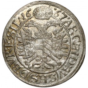 Śląsk, Leopold I, 3 krajcary 1667 SHS, Wrocław - bez szarf