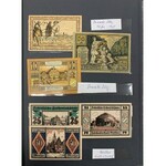 Mała kolekcja bonów z ziem polskich - w albumie filatelistycznym (~76szt)