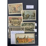 Mała kolekcja bonów z ziem polskich - w albumie filatelistycznym (~76szt)