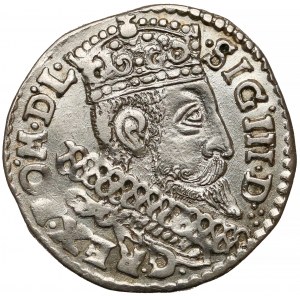 Zygmunt III Waza, Trojak Bydgoszcz 1598 - data z lewej - D•:•