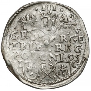 Zygmunt III Waza, Trojak Bydgoszcz 1595 - haki, wąska głowa