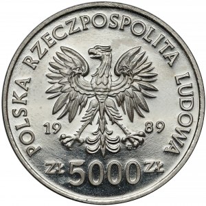Próba NIKIEL 5.000 złotych 1989 Władysław II Jagiełło