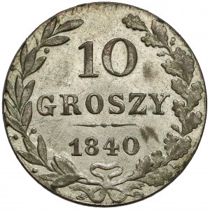 10 groszy 1840 MW, Warszawa