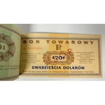 Pewex WZORY od 1 cent do 100 dolarów 1969 - dwie oryginalne książeczki