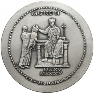 Medal SREBRO seria królewska - Mieszko II (1a)