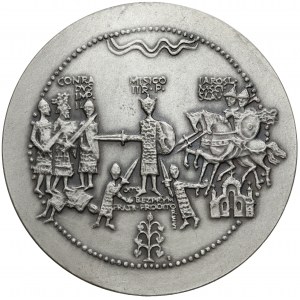 Medal SREBRO seria królewska - Mieszko II (1a)