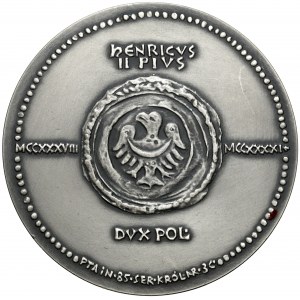 Medal SREBRO seria królewska - Henryk II Pobożny (3c')