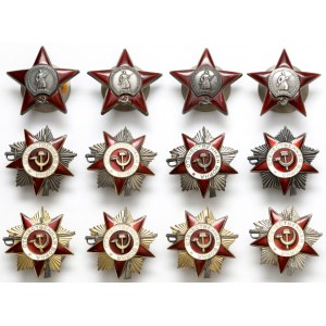 Rosja sowiecka - zestaw srebrnych odznak (12szt)