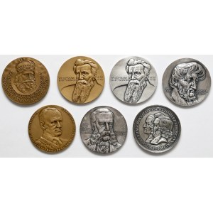 Medale numizmatycy / numizmatyka, zestaw (7szt)