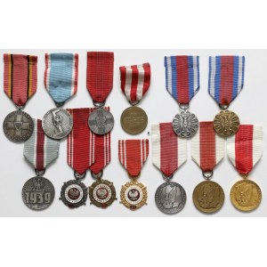 Zestaw różnych medali PRL (13 szt)