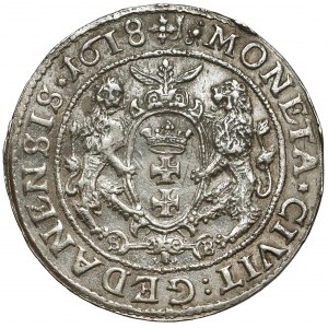 Zygmunt III Waza, Ort Gdańsk 1618 SB - krzyż