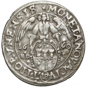 Jan II Kazimierz, Ort Toruń 1660 HDL - bez trójkąta - rzadki