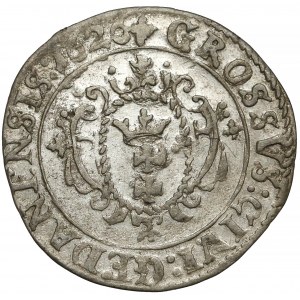 Zygmunt III Waza, Grosz Gdańsk 1626 - R:P - tarcza sznurowa