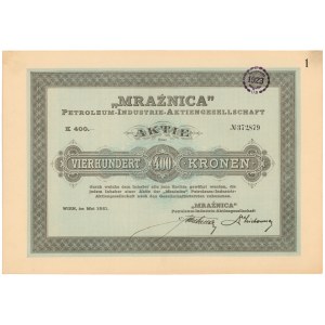 MRAŹNICA Petroleum Industrie Aktiengesellschaft, 400 kr 1921