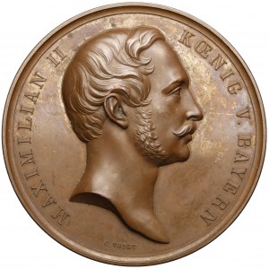 Deutschland, Bayern, Maximillian II., Medaille 1854 - Ausstellung deutscher Industrie...