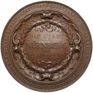 Niemcy, Norymberga, Medal 1885 - Wystawa Dzieł z Metali Szlachetnych