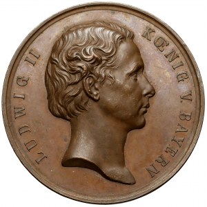 Niemcy, Bawaria, Ludwik II, Medal Nagrodowy - Bawarska Akademia Sztuk Pięknych