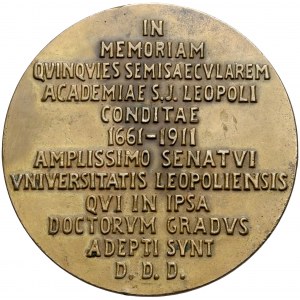 Medal Uniwersytet Jana Kazimierza we Lwowie 1911 r.