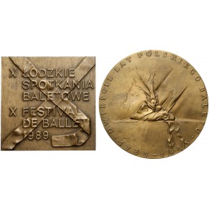 Plakieta i medal Balet 1985 i 1989 (2szt)