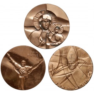Medale Jan Paweł II, Matka Boska (3szt)