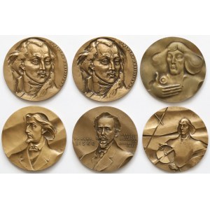 Medale Kopernik, Pułaski, Liske... (6szt)